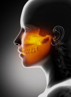 X-ray of a womans Jaw structure at Utah Valley Oral and Maxillofacial Surgery